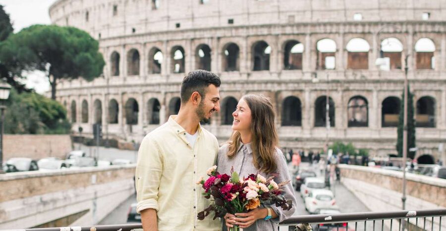 Rome: Personalized Photoshoot outside the Colosseum - Giardinetto del Monte Oppio: a calmer first setting