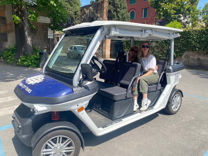 Rome: Private Golf Cart Tour with Artisanal Gelato Tasting - Gelato, coffee, and the small finishing touch