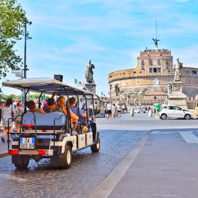 Rome: Private Guided Golf Cart Tour with Gelato or Wine - Gelato from a Roman institution