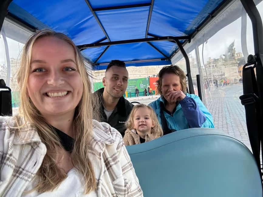 Rome: Private Guided Golf Cart Tour with Gelato or Wine - What the private format adds