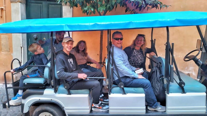 Rome: Private Guided Golf Cart Tour with Gelato or Wine - Starting at Republic Square