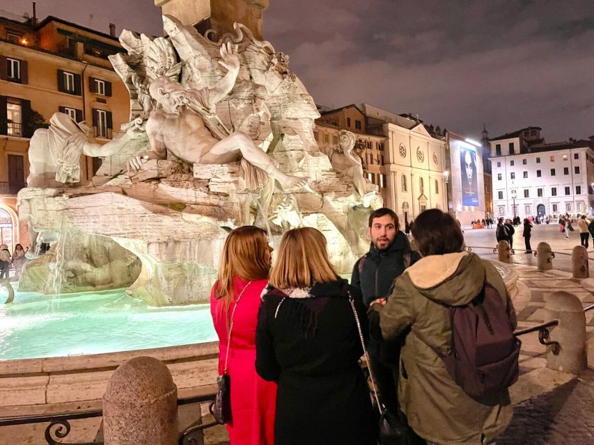 Rome: Spanish Steps, Trevi, Navona and Pantheon Sunset Tour - Trevi Fountain after the crowds begin to thin