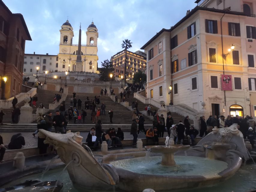 Rome: Spanish Steps, Trevi, Navona and Pantheon Sunset Tour - Meeting beside the fountain at Piazza di San Simeone