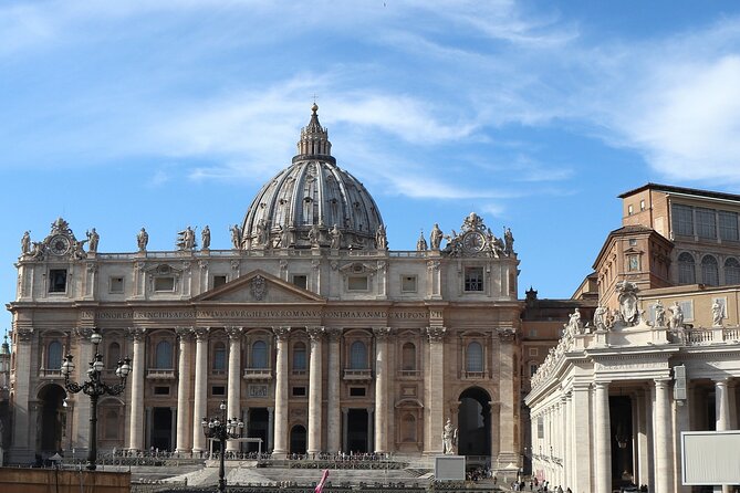 Rome: St. Peter's Basilica, Dome Climb, and Underground Tour - Entering the basilica through its grand interior