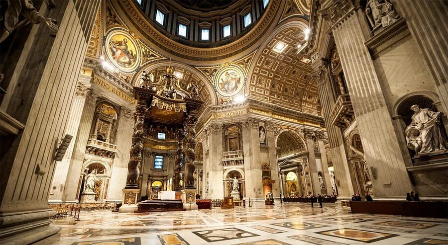 Rome: St. Peter's Basilica & Vatican Grottoes Guided Tour - The Vatican Grottoes below the church
