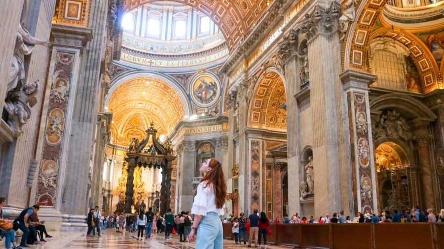 Rome: Vatican Museums and St. Peter’s Tour with Dome Climb - St. Peter’s Basilica, from Bernini to Michelangelo