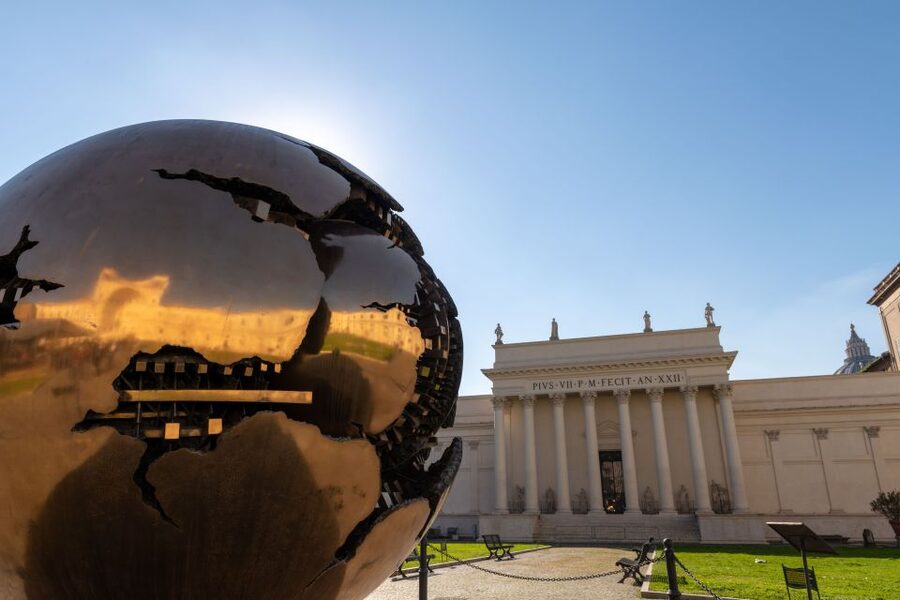 Rome: Vatican Museums, Sistine Chapel, and Basilica Tour - Painted maps in the Gallery of Geographical Maps