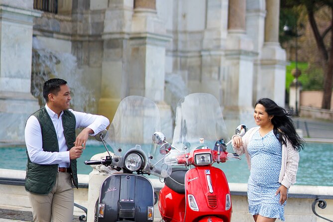 Rome Vespa Scooter Tour with Professional Photographer - Castel Sant’Angelo and the riverfront view
