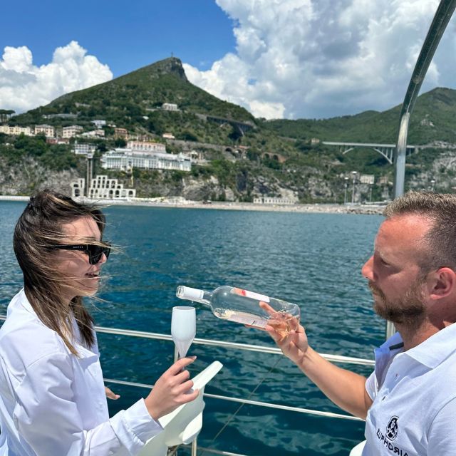 Salerno: Amalfi Coast Cruise with Lunch, Aperitif & Swimming - The return route and final swim at Marmorata