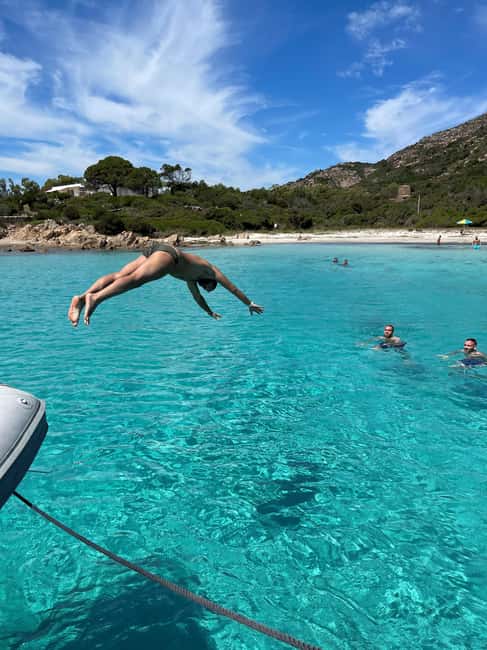 San Teodoro: Tavolara and Molara Islands Dinghy Excursion - First stop: a quiet cove near Cala Coda Cavallo