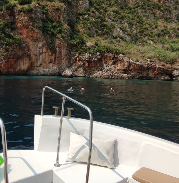 San Vito Lo Capo: Boat Trip with 3 Swimming Stops and Snacks - Leaving San Vito Lo Capo and following the watchtowers