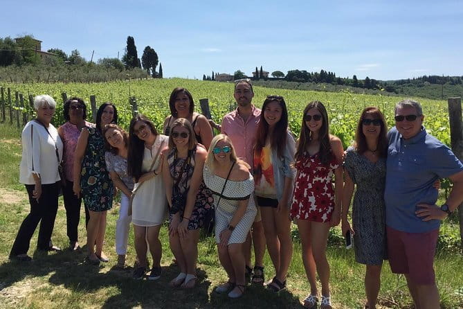Small-Group Wine Tasting Experience in the Tuscan Countryside - First estate: vineyard, cellar, and three wines