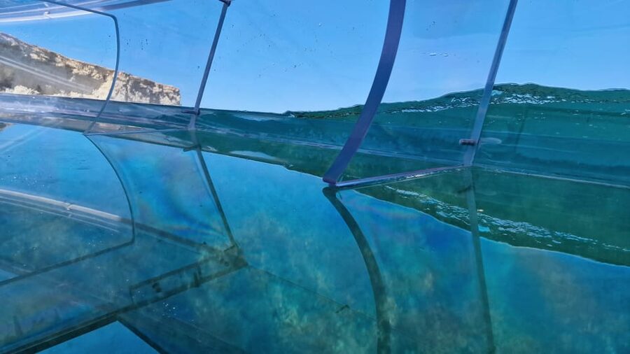 Syracuse: Coast and Sea Caves Full Transparent Boat Tour - Along the Ortigia coast and into the caves