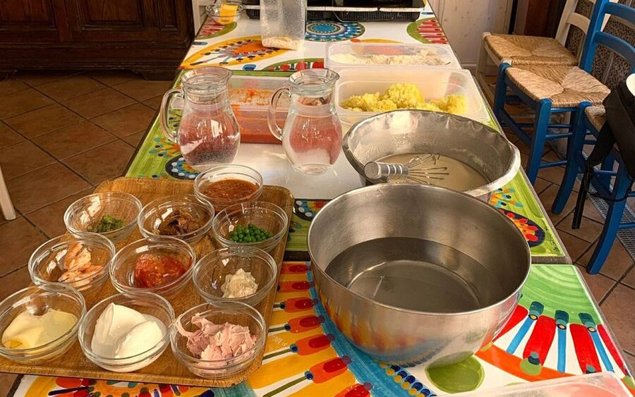 Taormina: Arancino Making Class with Drinks - Coating, cooking, and the final meal