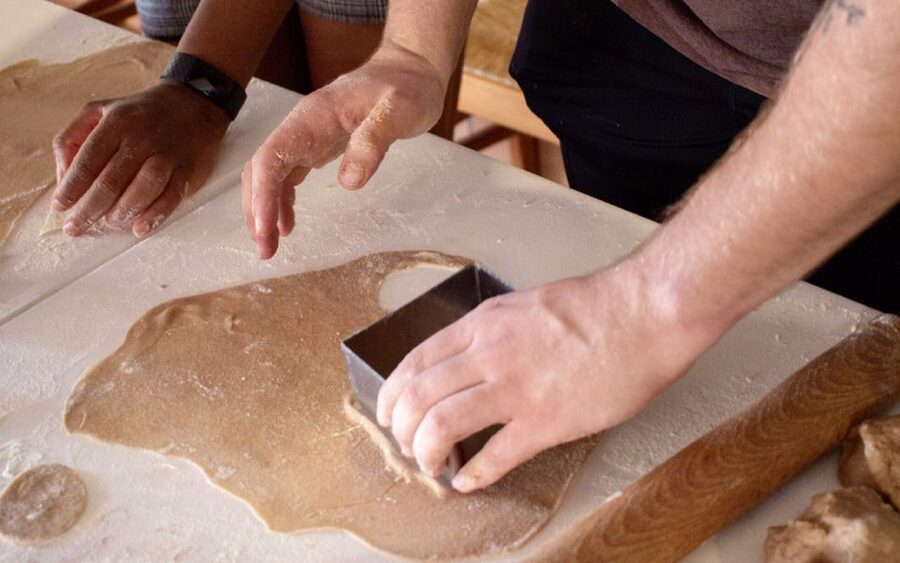 Taormina: Cannolo Cooking Class with Completion Certificate - Kneading dough for the crisp shells