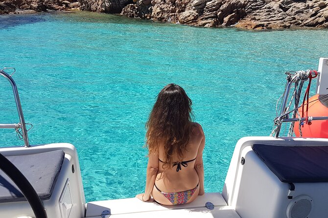 Tour Sailboat 15 mt. BOARDING FROM LA MADDALENA islands Archipelago - Cala Santa Maria adds time on the beach