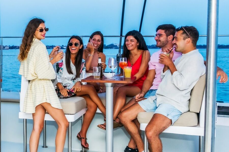 Venice: Catamaran Sunset Jazz Cruise with Aperitivo - Live jazz, bossa nova, and the quieter stretches