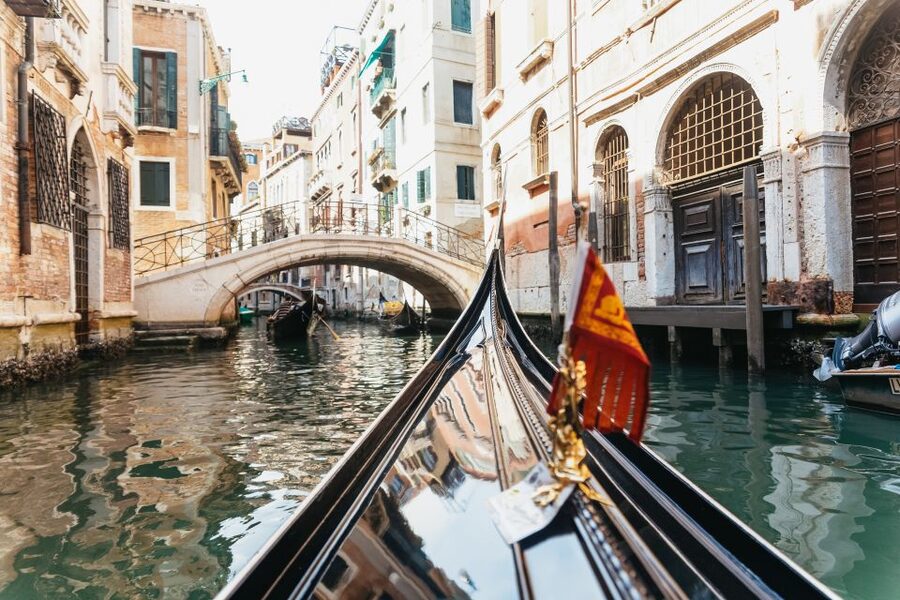 Venice: Grand Canal Gondola Ride with App Commentary - San Marco Basin and San Giorgio Island