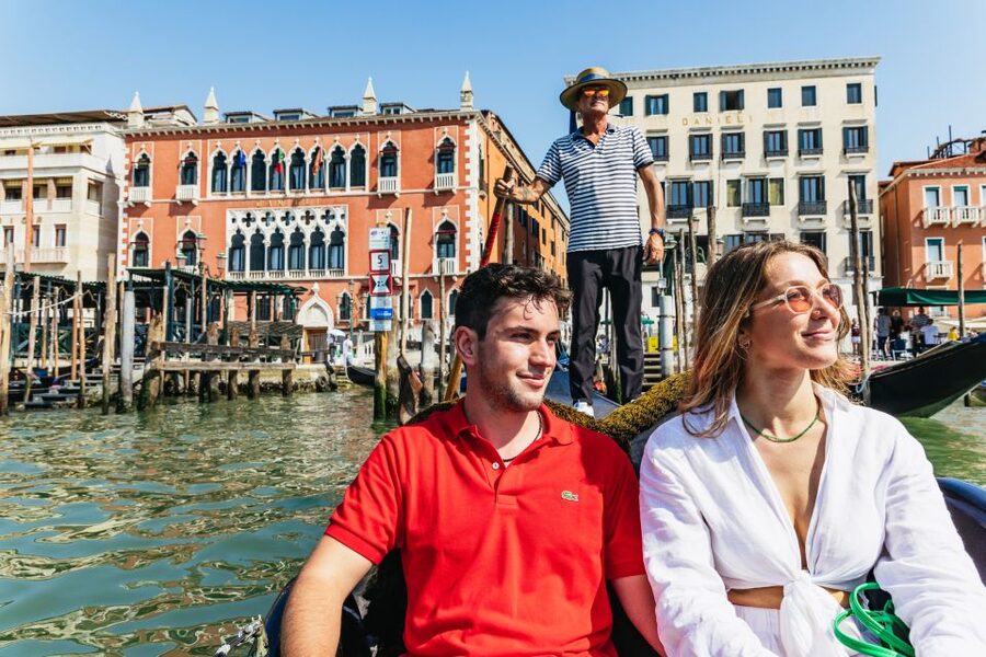 Venice: Private Gondola Ride along Grand Canal - Ponte dell’Accademia and the first canal views