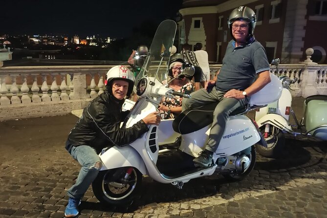 Vespa Sidecar Tour By Night with Pickup - Aventine Hill brings villas, quiet streets, and a famous view