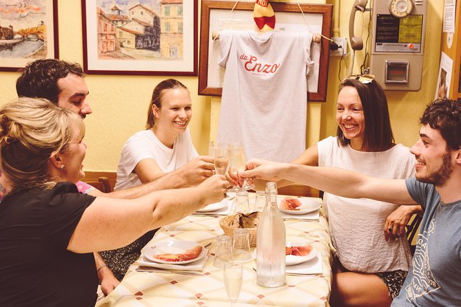 Winner 2025 Rome Twilight Trastevere Food Tour by Eating Europe - Pasta at Rione 13 or Roman food below the Theatre of Pompey